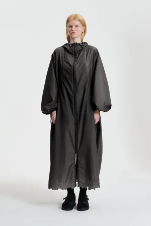 AMOS | COAT EMBROIDERED RIPSTOP BLACK