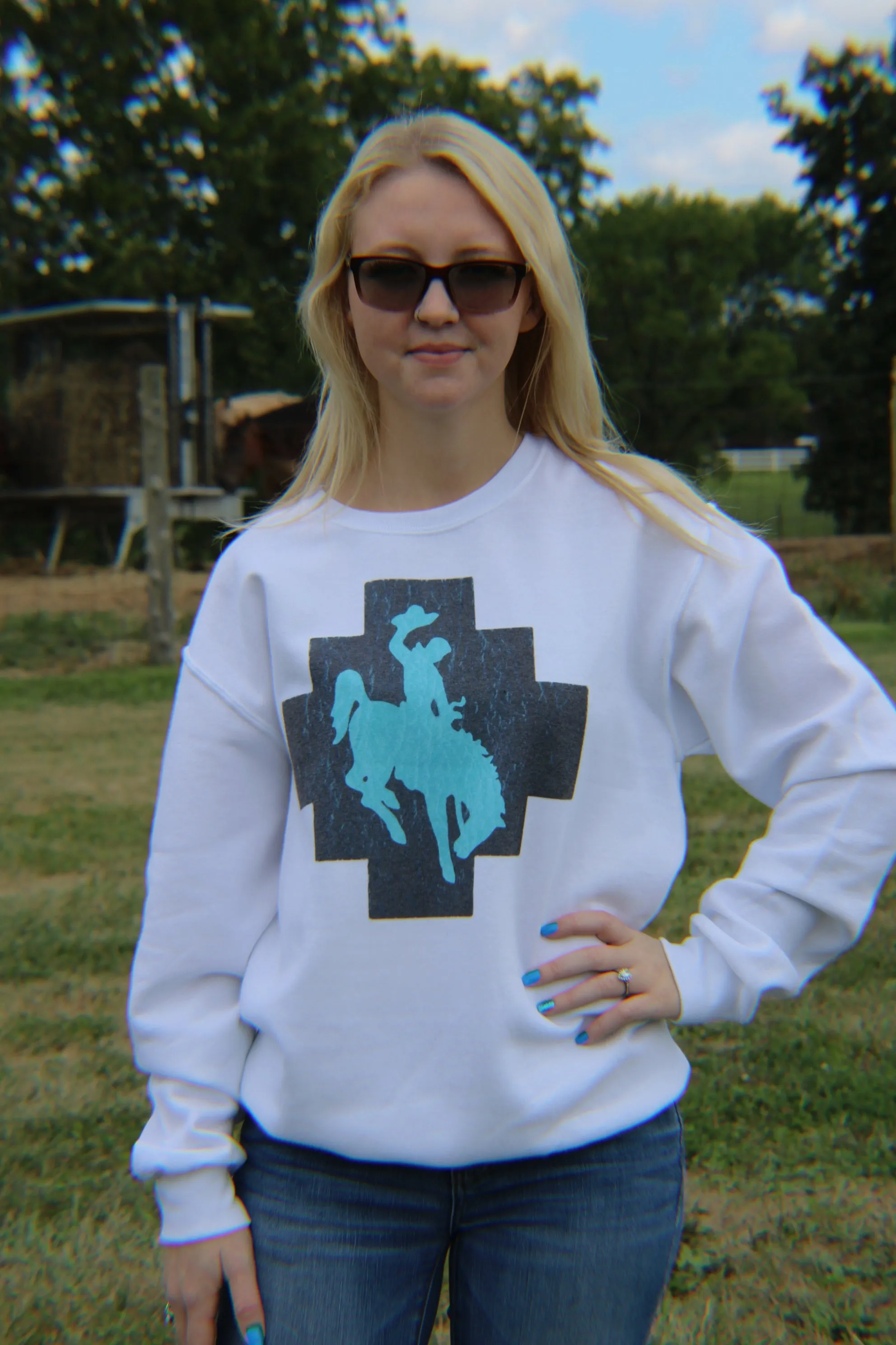 Aztec Bucking Bronc  Sweatshirt