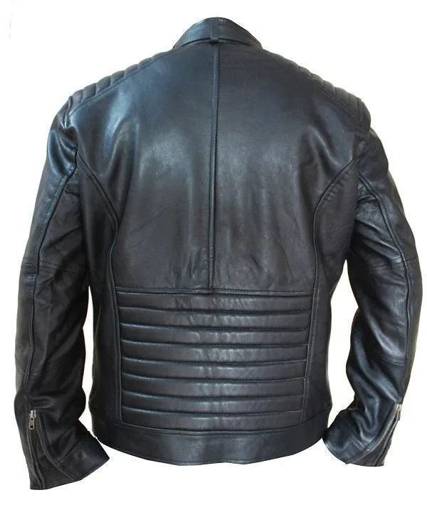 Brando Designer Classic Style Black Leather Jacket