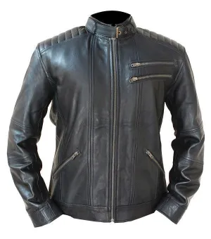 Brando Designer Classic Style Black Leather Jacket