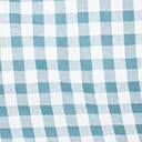 Dusty Blue & White Gingham Bow Blouse