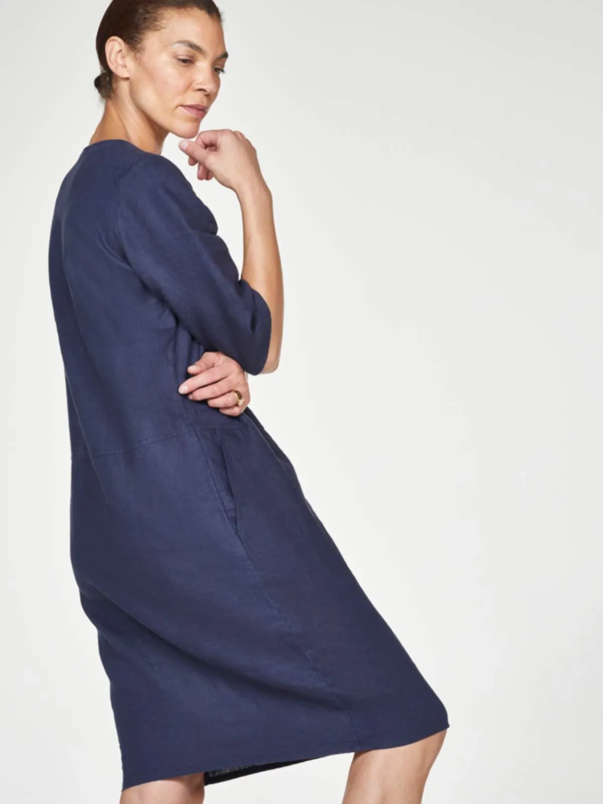 Erin Shift Dress - Navy