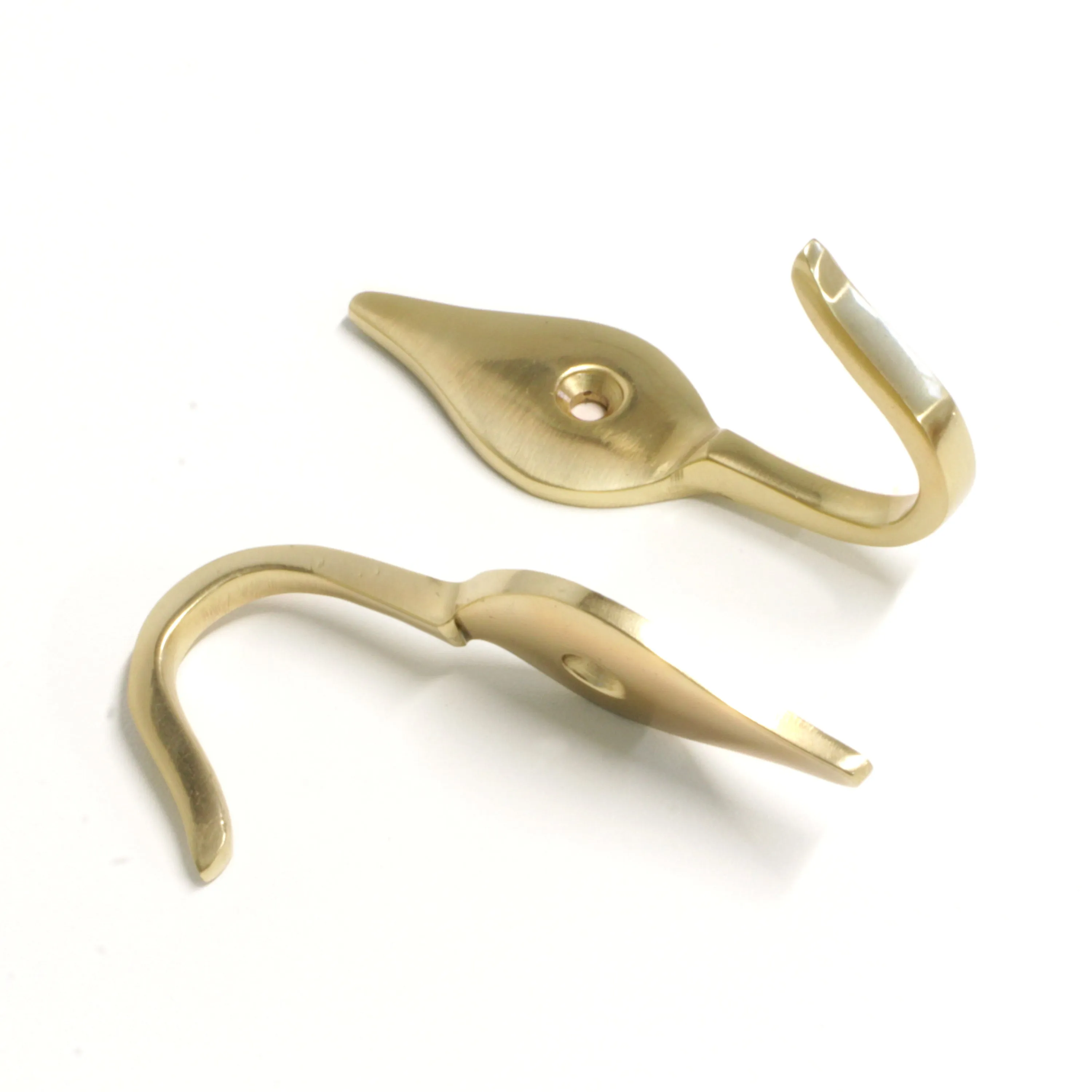 [Fleur Hook BR2394] Brass Vintage Wall Hook (1.7 Inch)