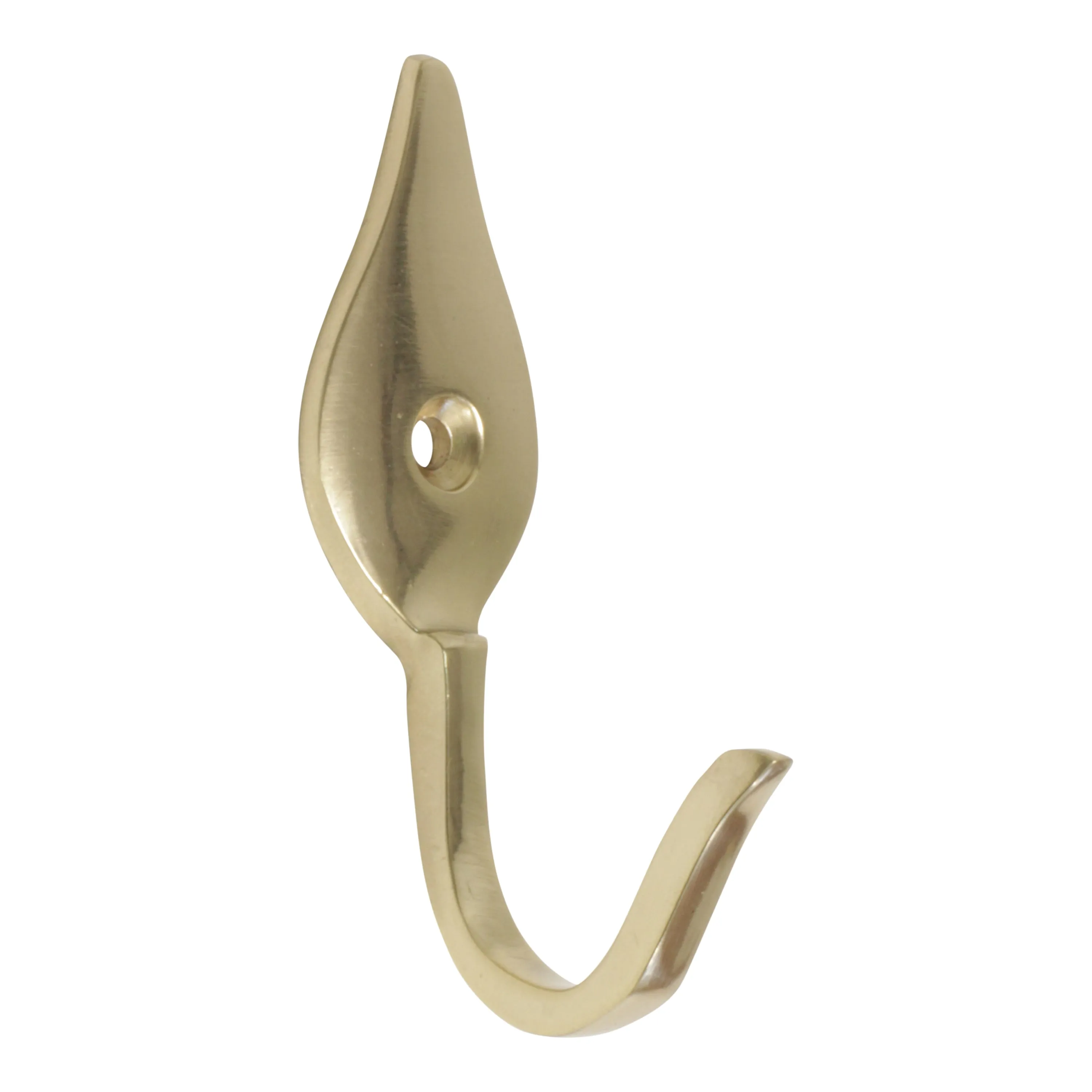 [Fleur Hook BR2394] Brass Vintage Wall Hook (1.7 Inch)