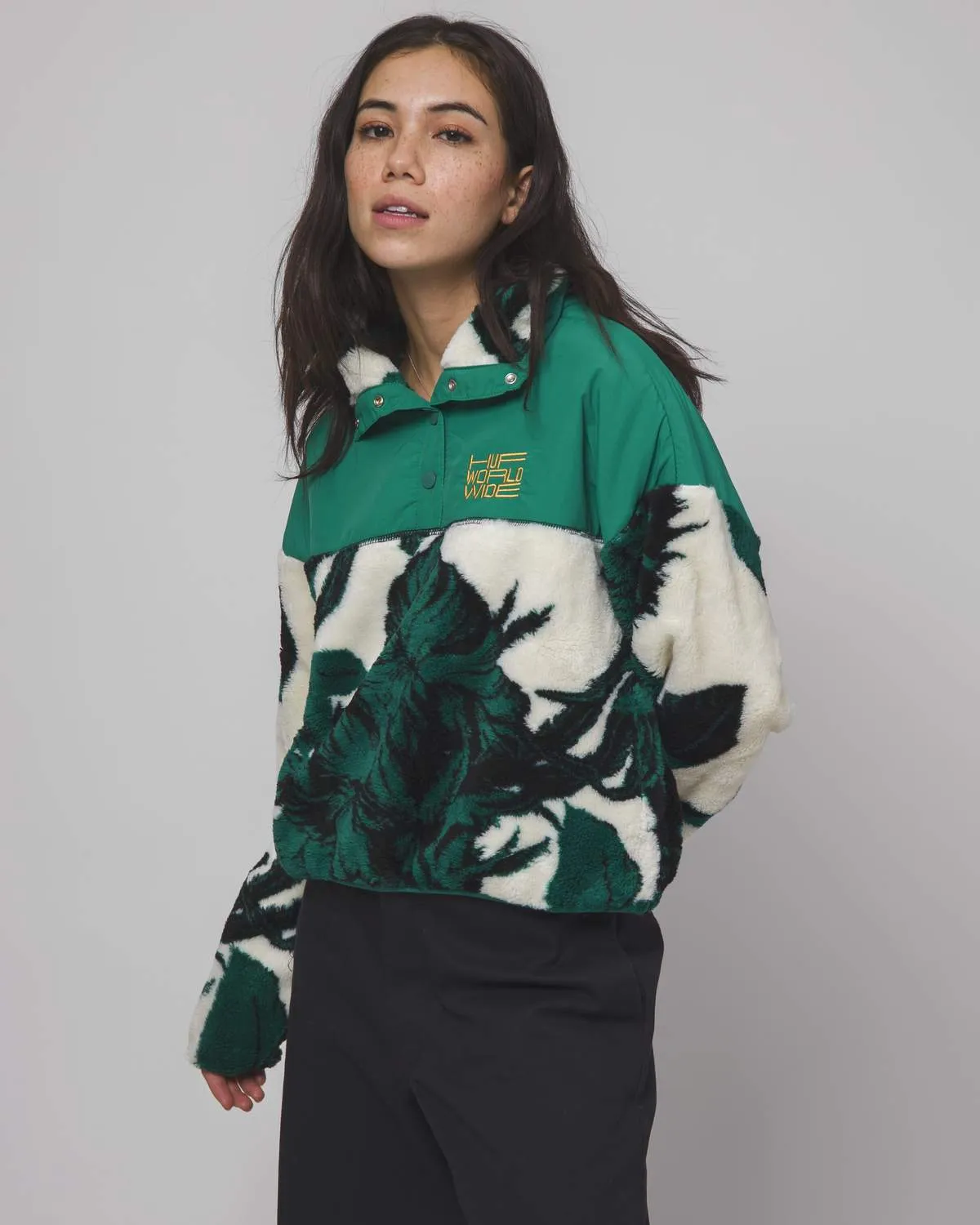 HUF Womens Sativa Sherpa Pullover