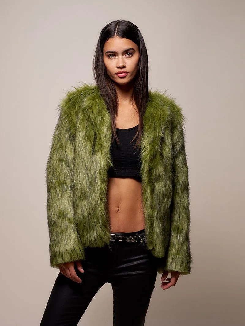 Jade Fox Faux Fur Bomber