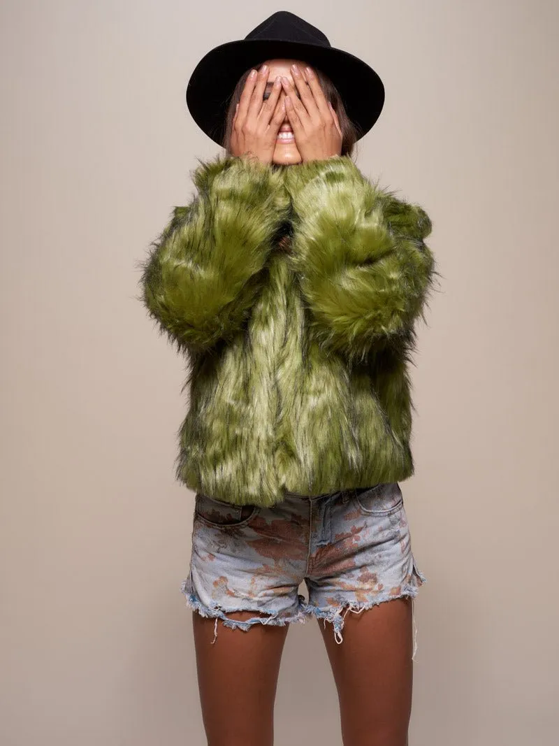 Jade Fox Faux Fur Bomber