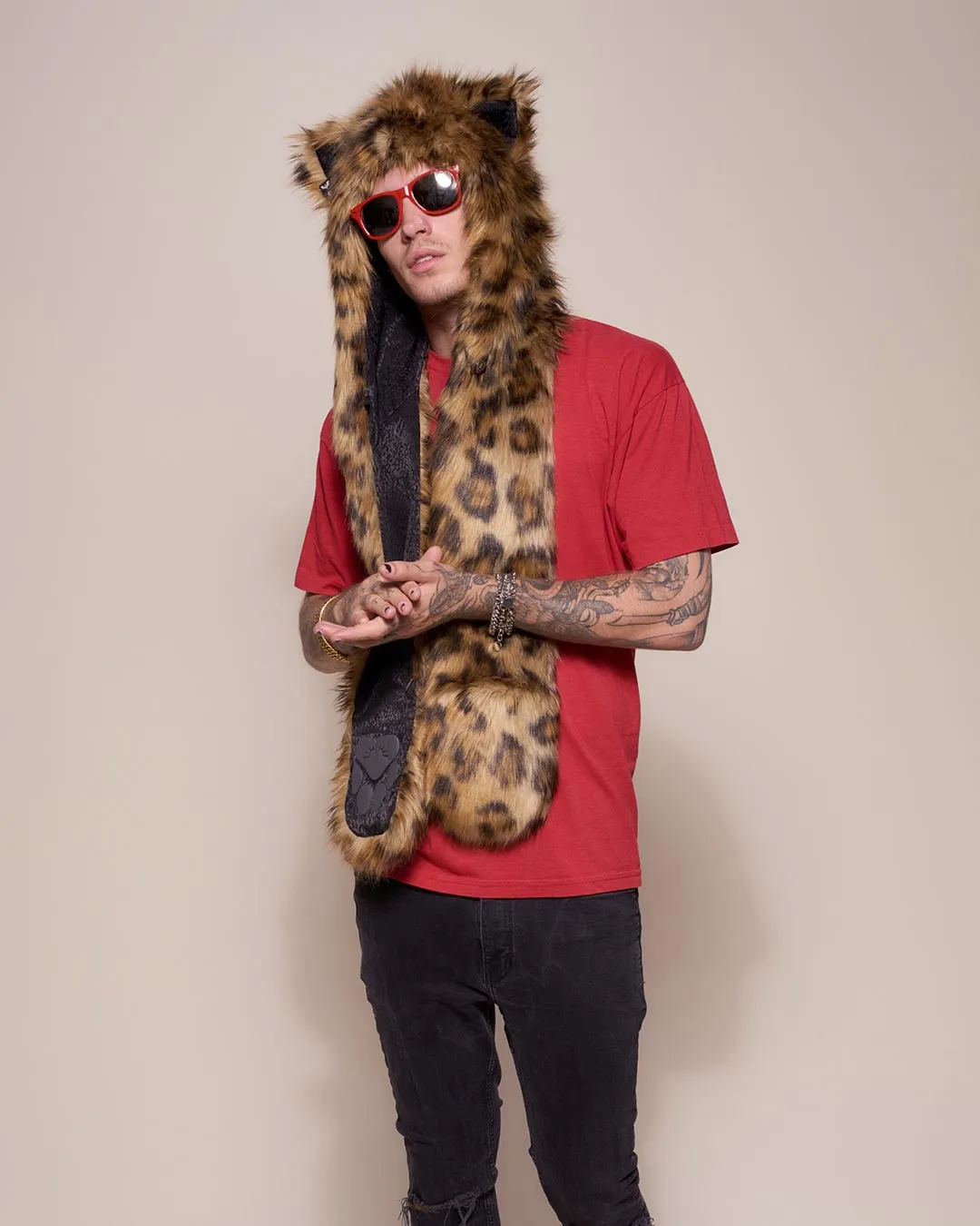 Javan Leopard Faux Fur Hood  | Men's