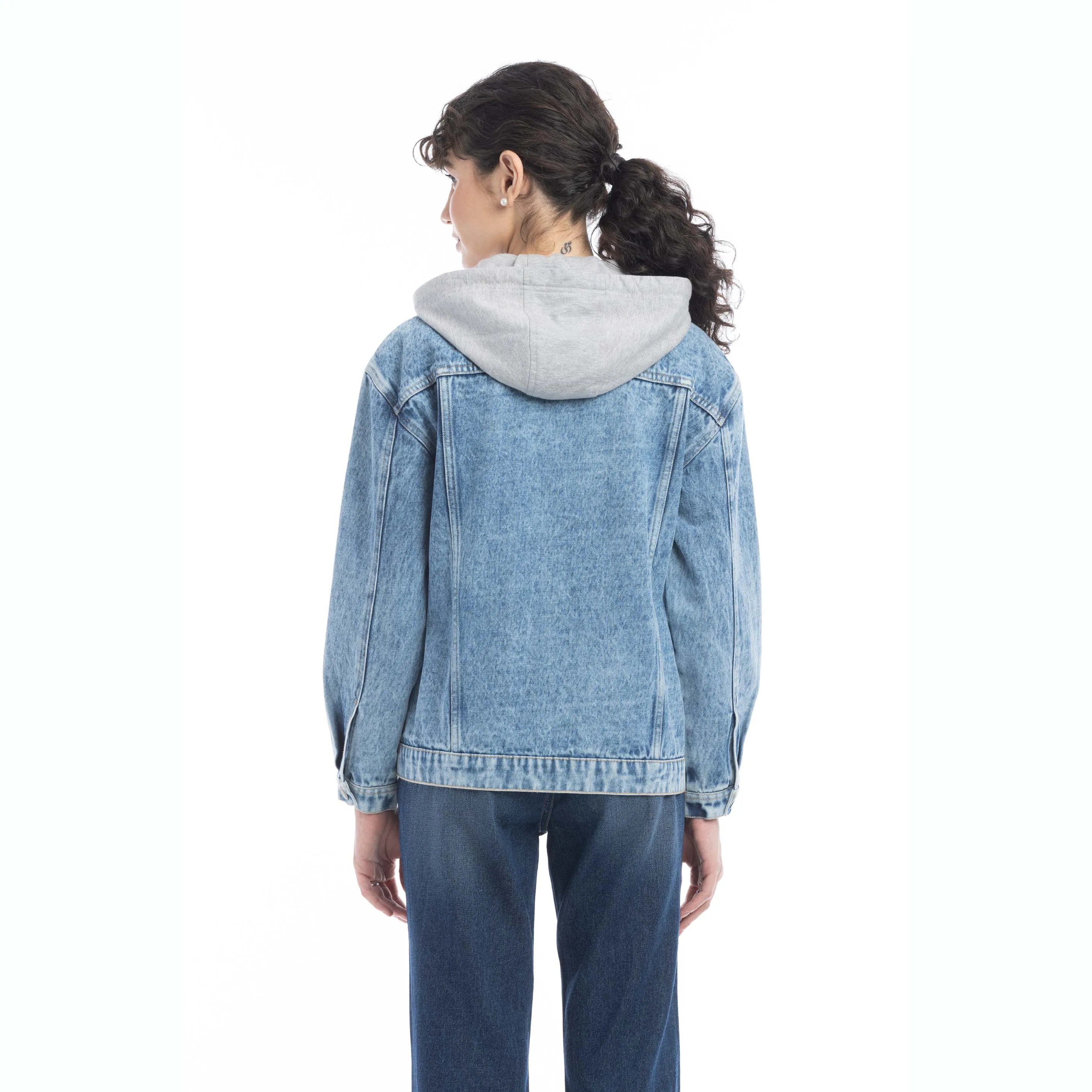 Kayleigh Hoodie Denim Jacket