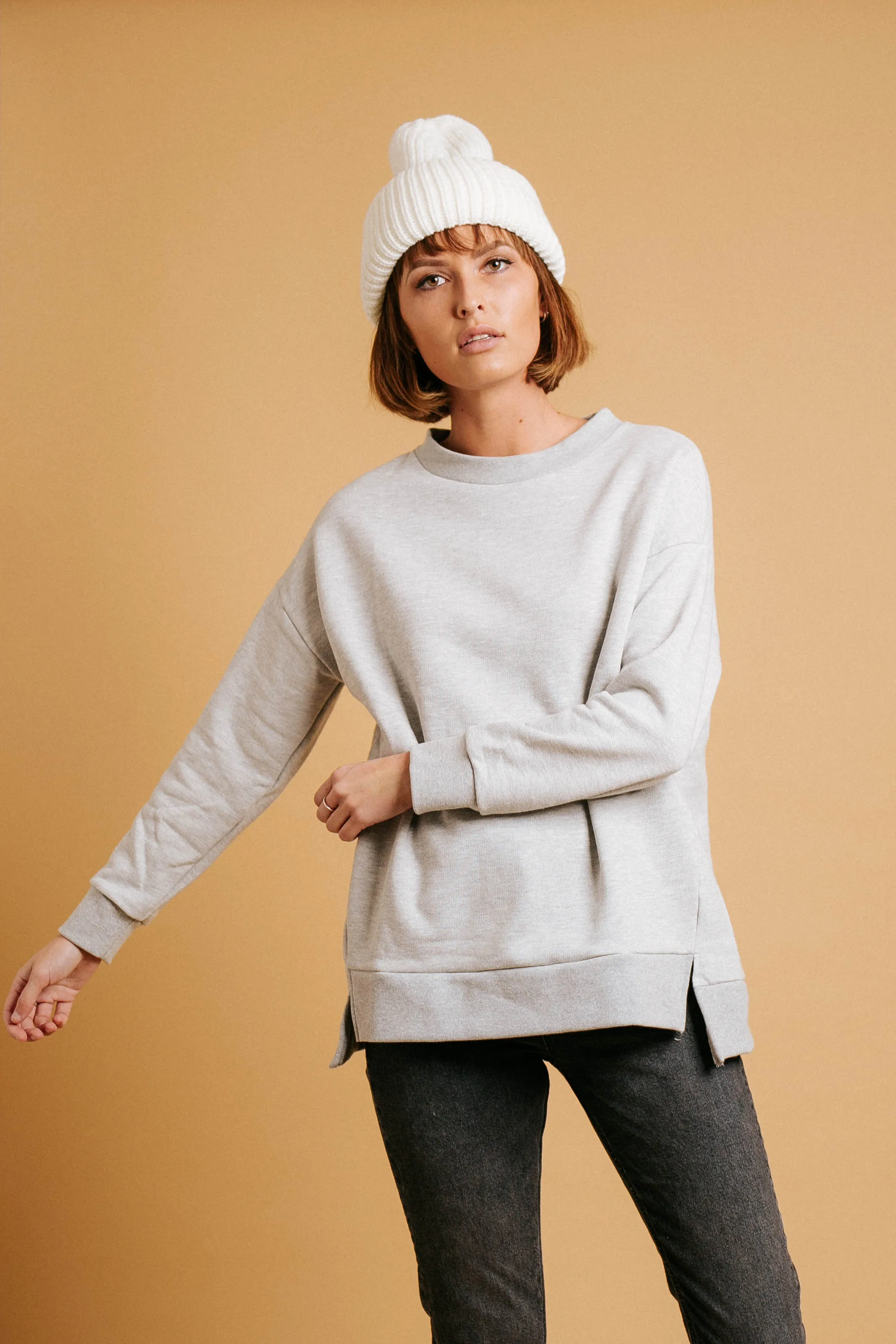 Lazy Sunday Pullover // Gray