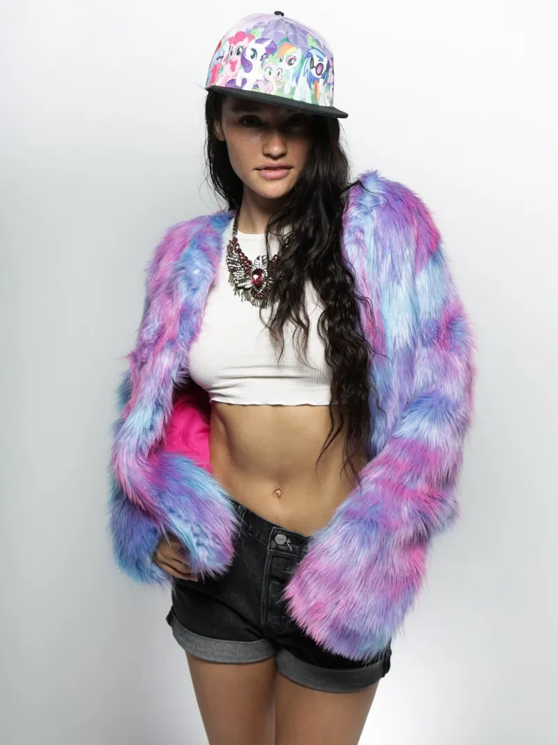 Limited Edition Cotton Candy Faux Fur Bomber