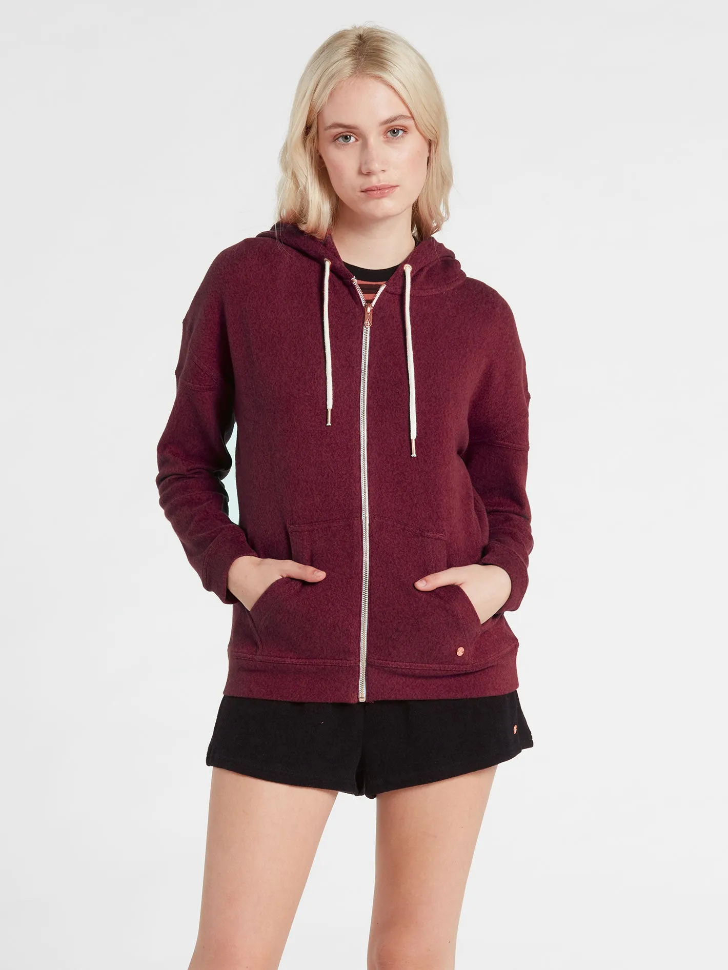 Lived In Lounge Zip Sweatshirt - Bark Brown