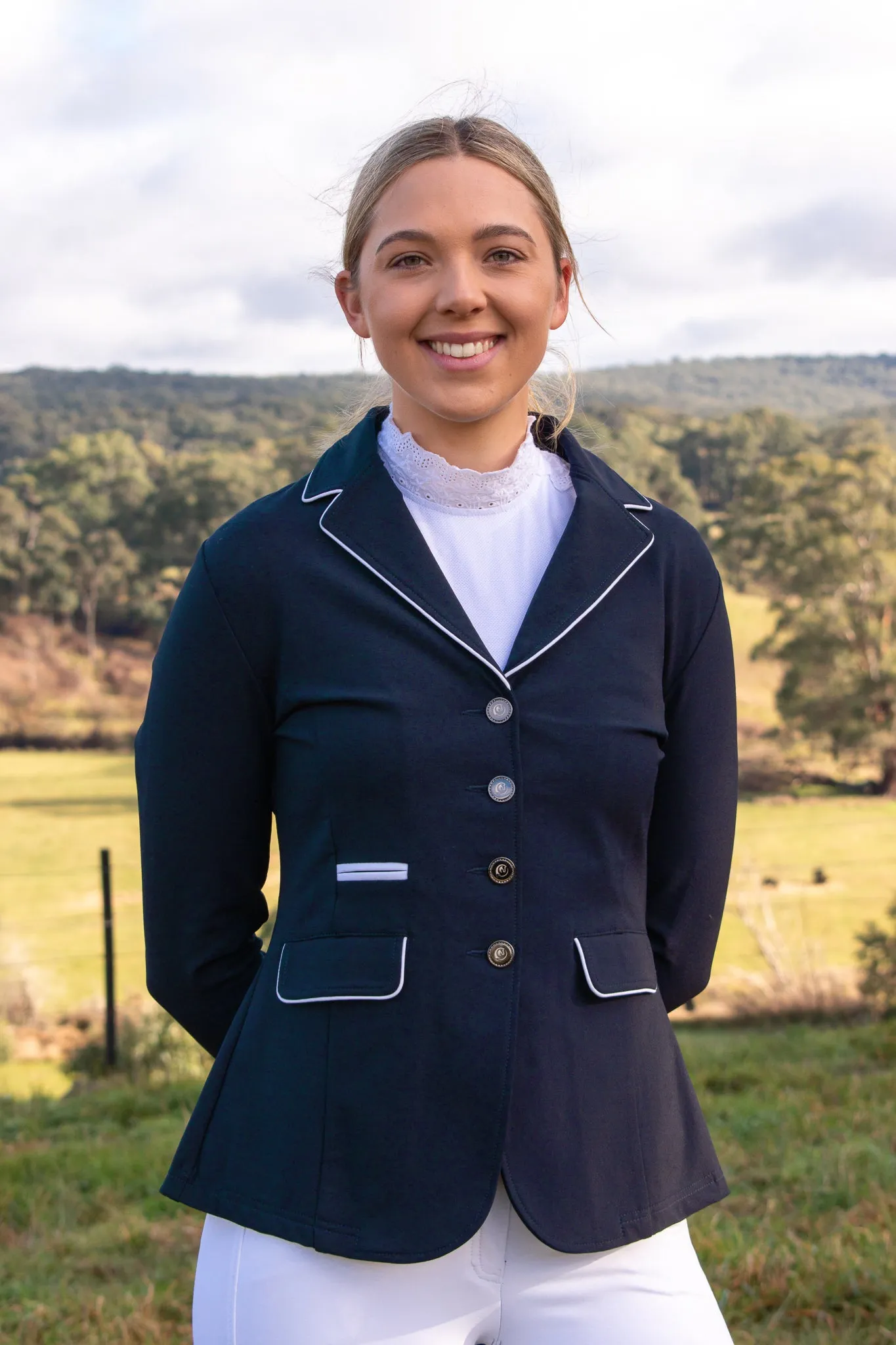 Melinda Super Stretch Show Jacket - Navy