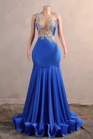 Mermaid Prom Dresses Sleeveless Sexy Evening Dresses Party Charming Long Dress