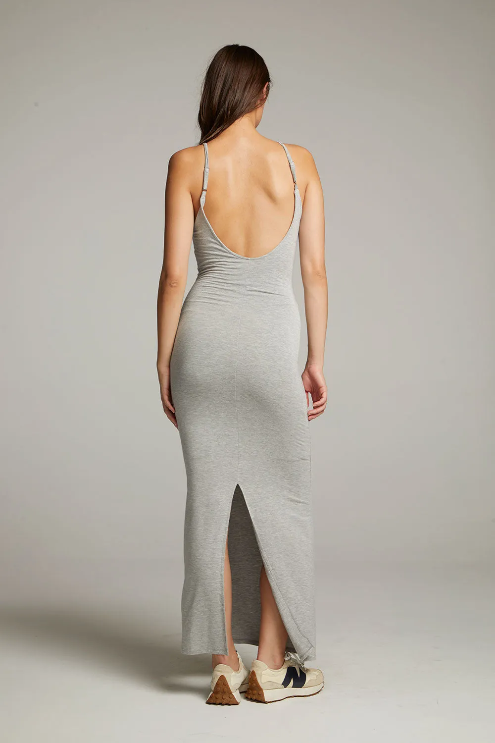 Panther Heather Grey Maxi Dress