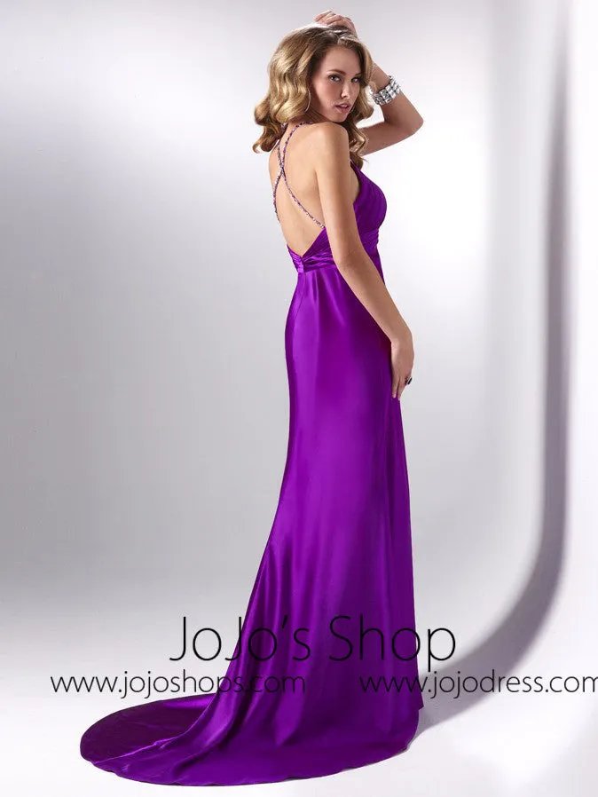 Purple Sexy Hot Sleek Prom Formal Evening Dress HB2031B