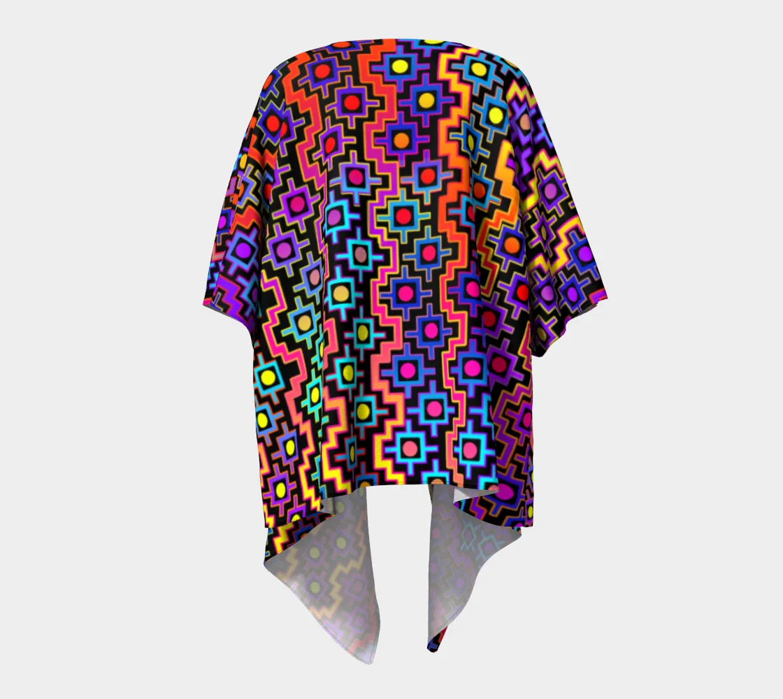 Rainbow Healing Draped Kimono