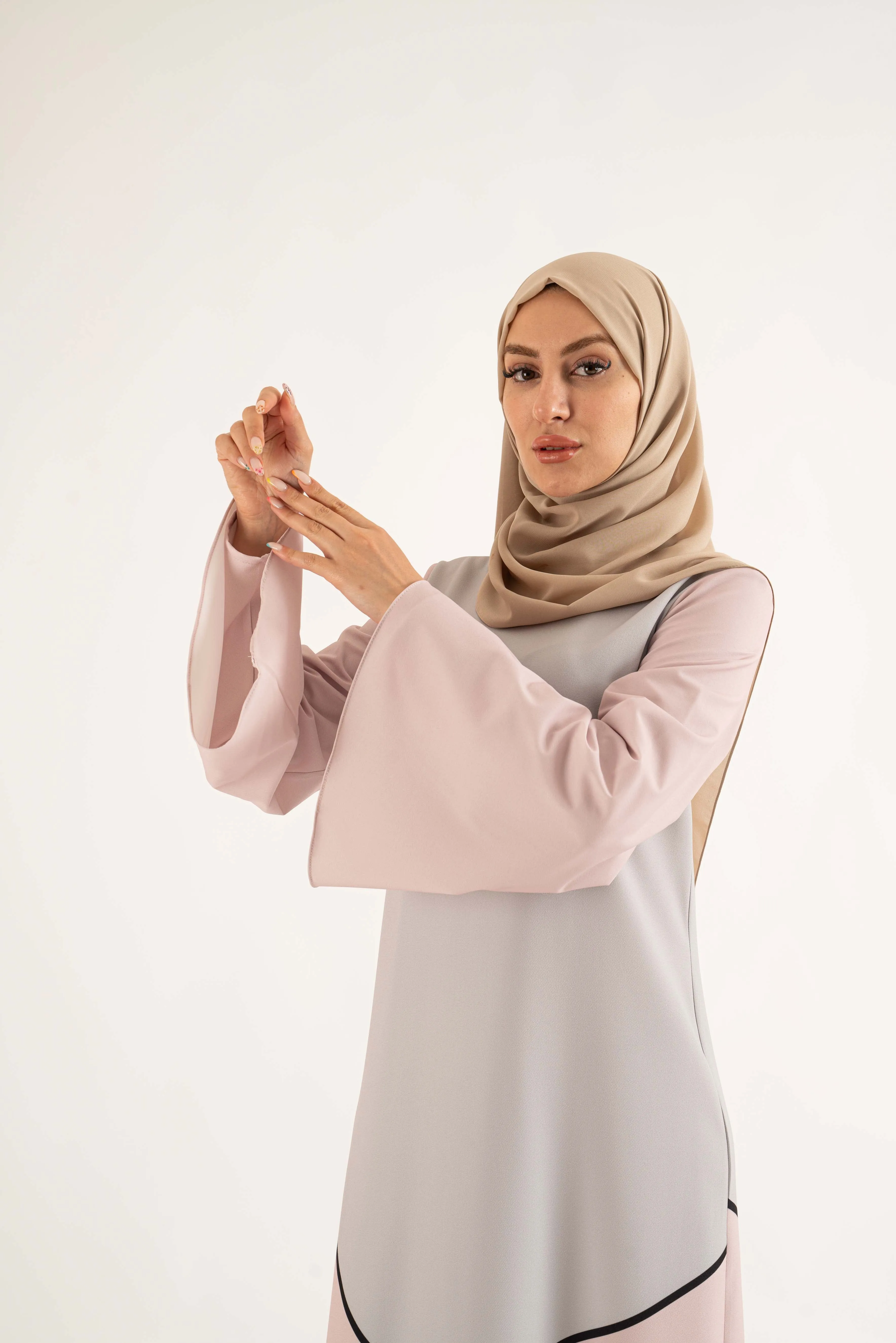 Sajda Maxi Dress - Dusty Pink