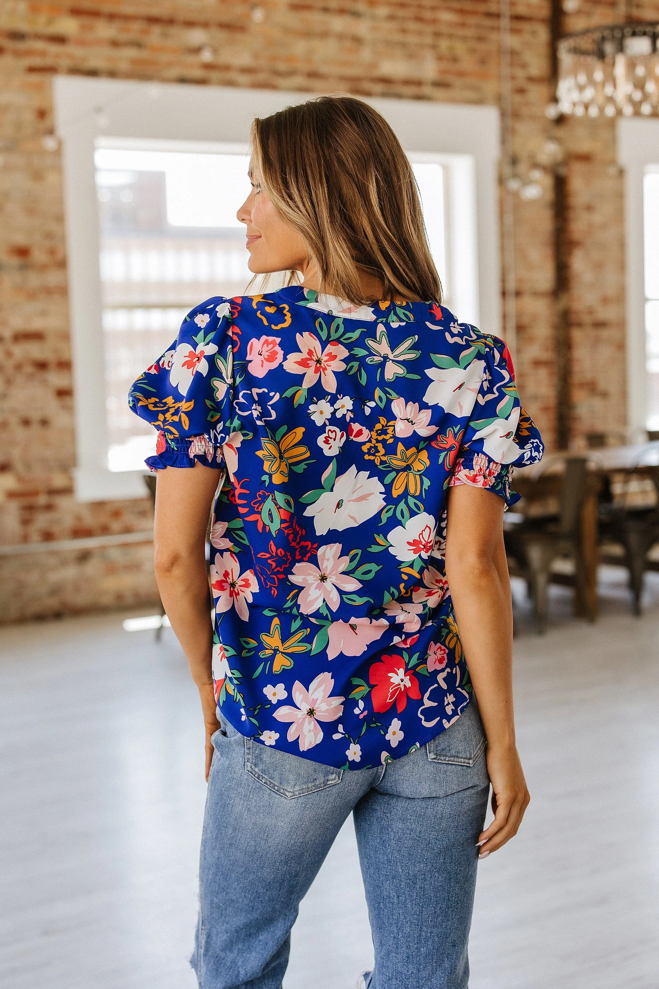 SALE - Valory Floral Print Blouse | S-XL