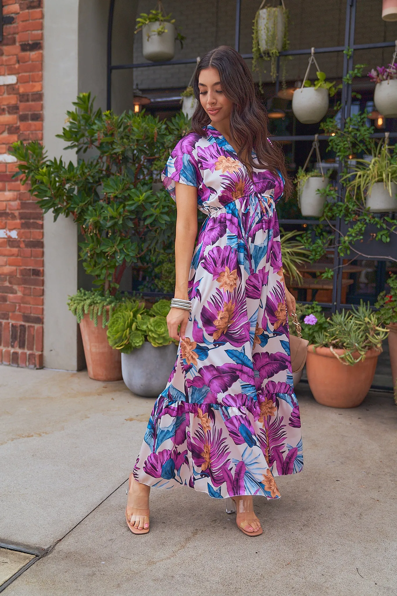 Short Sleeve Maxi Dress