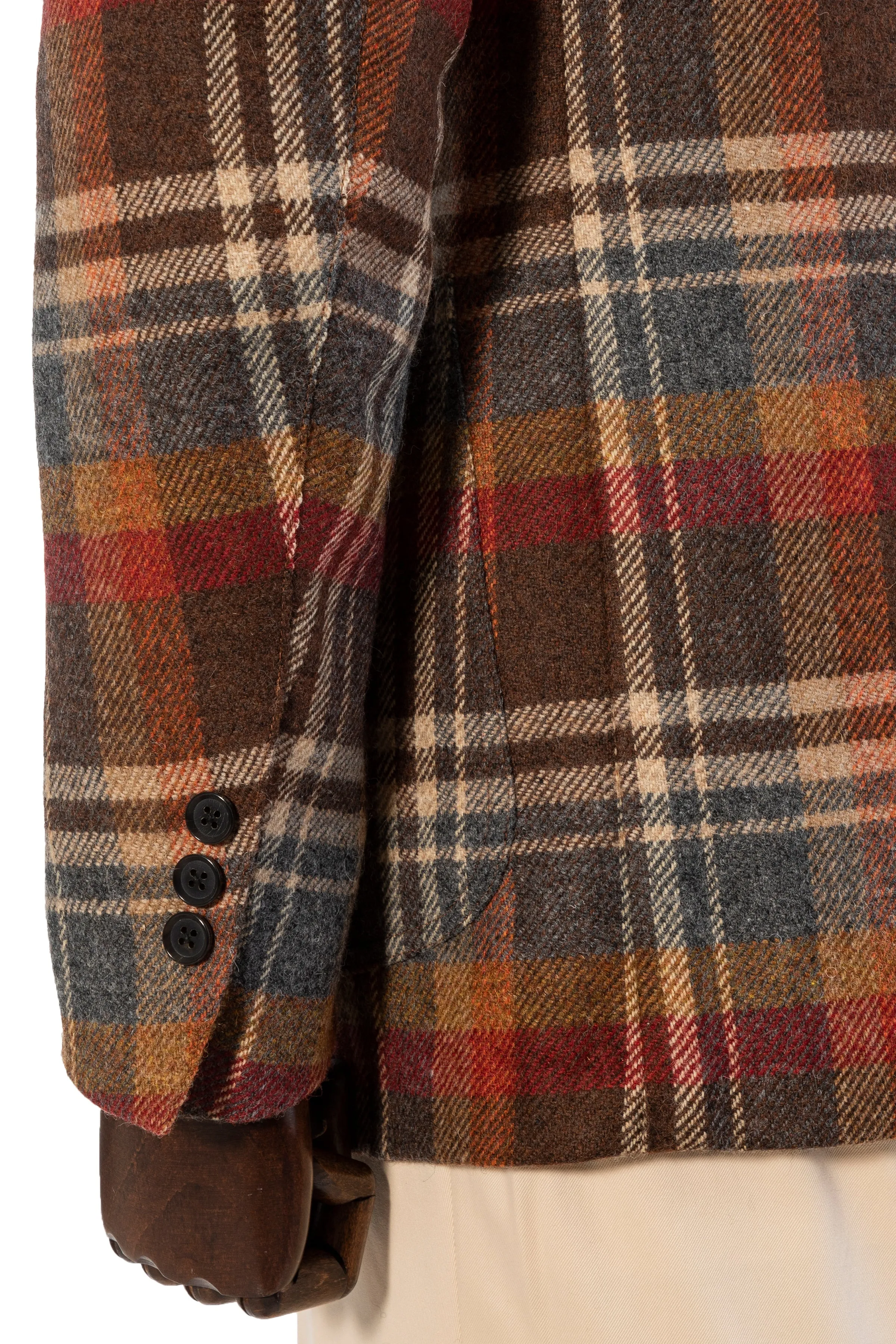 The Armoury Model 12 Red Brown Wool Check Sport Coat