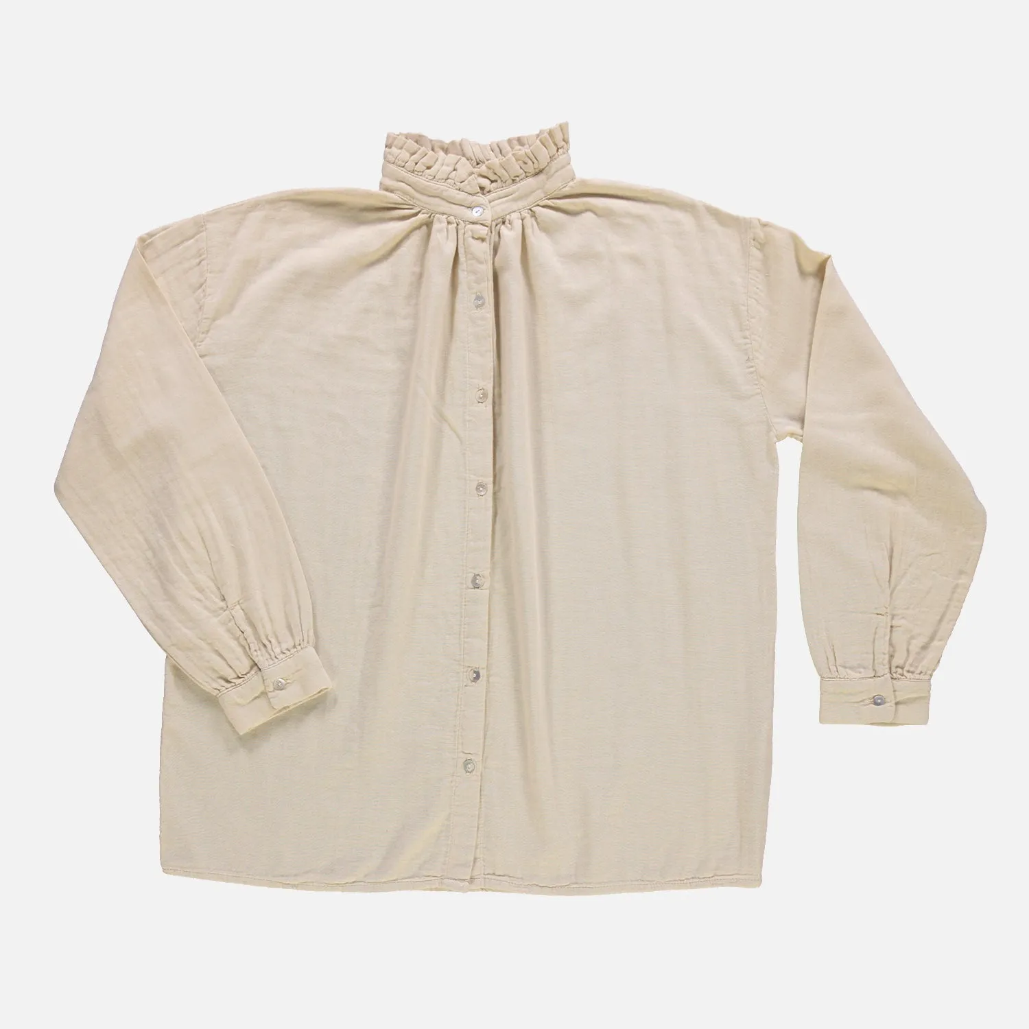 Womens Cotton Rosier Blouse - Biscotti